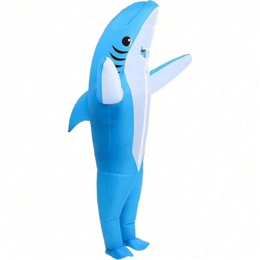 Regalo Perfecto para San Valentín, Disfraz de Tiburón Inflable, Ropa de Hilo para Fiesta de Halloween y Cumpleaños — imagen 4