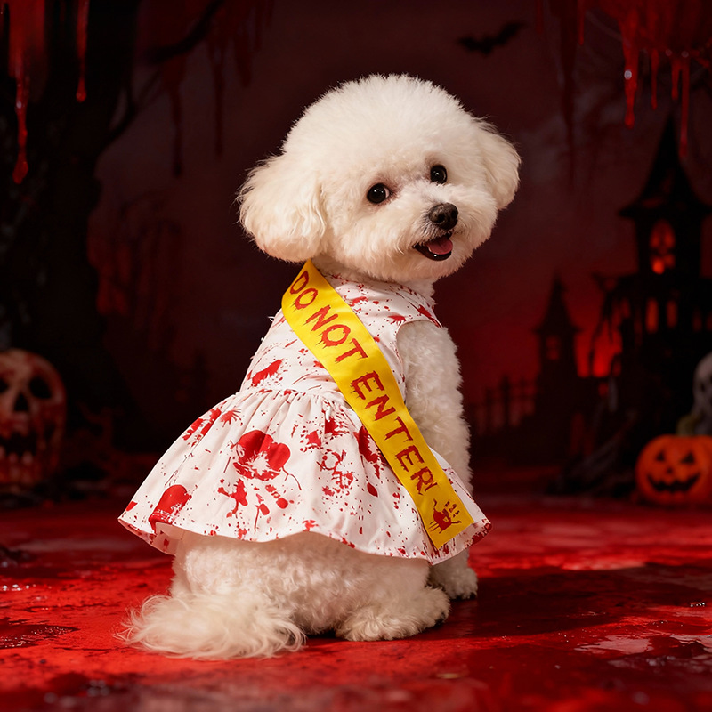 Pet Halloween Bloody Seal Four-Legged Dress for Dogs, Pet Clothing — image 1