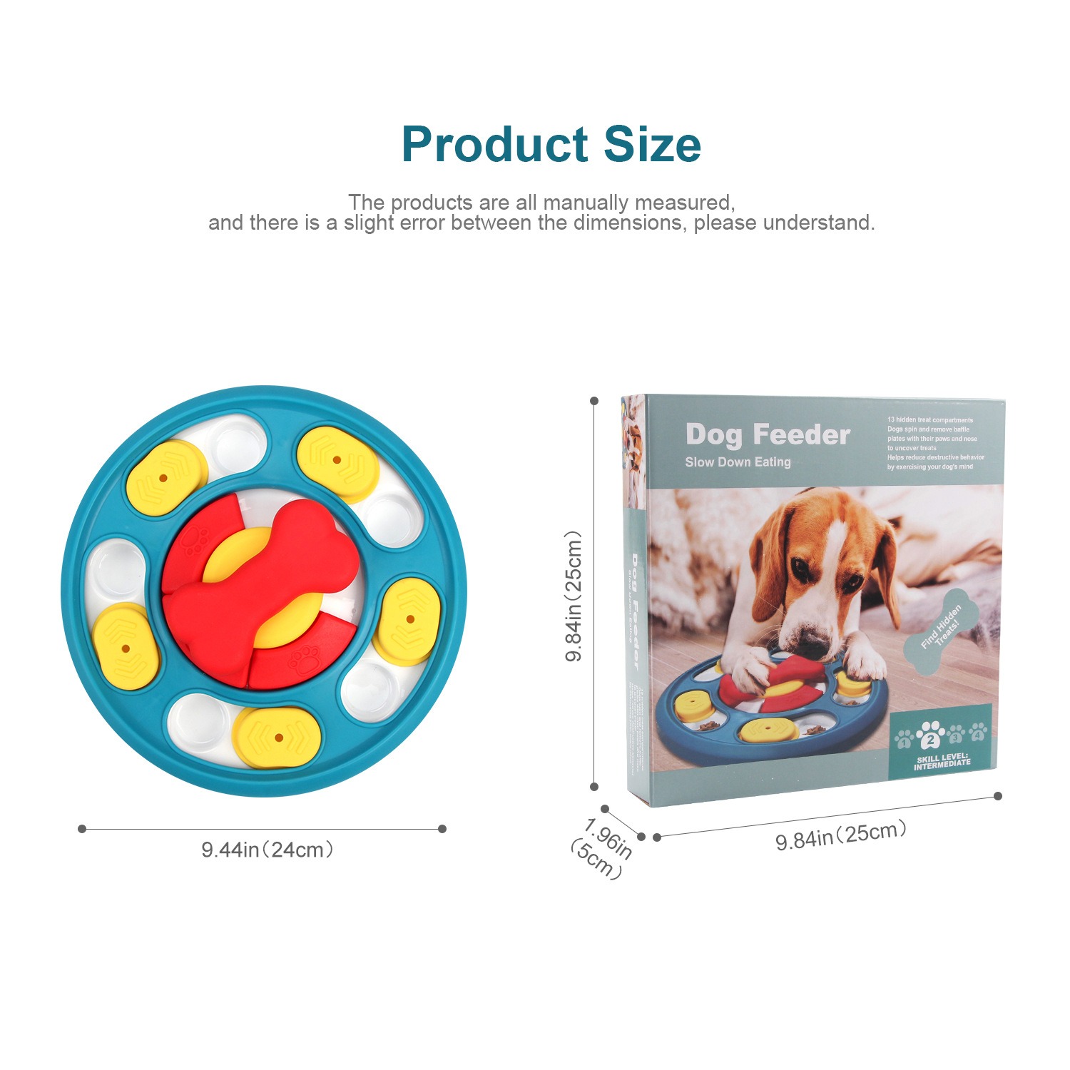 Rotating feeding toy slow food bowl dog turntable chew resistant training puzzle dog toy — image 4