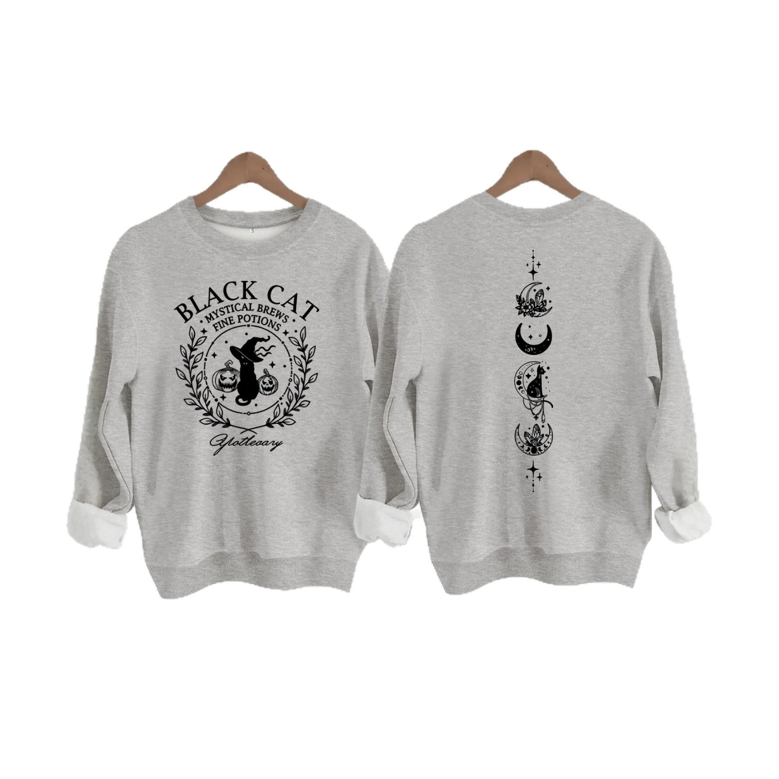 Black Cat Potion Hoodie — image 1