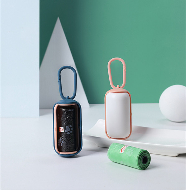 Portable Cats Dogs Garbage Bag Holder Pet Poop Bags Carrier Dispenser — image 1