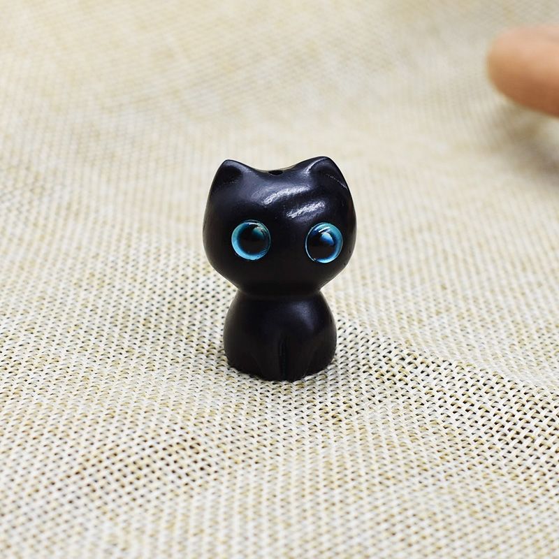 Sandalwood Kitten Ornaments Cute Hippo Mini Wooden Cat Play — image 15