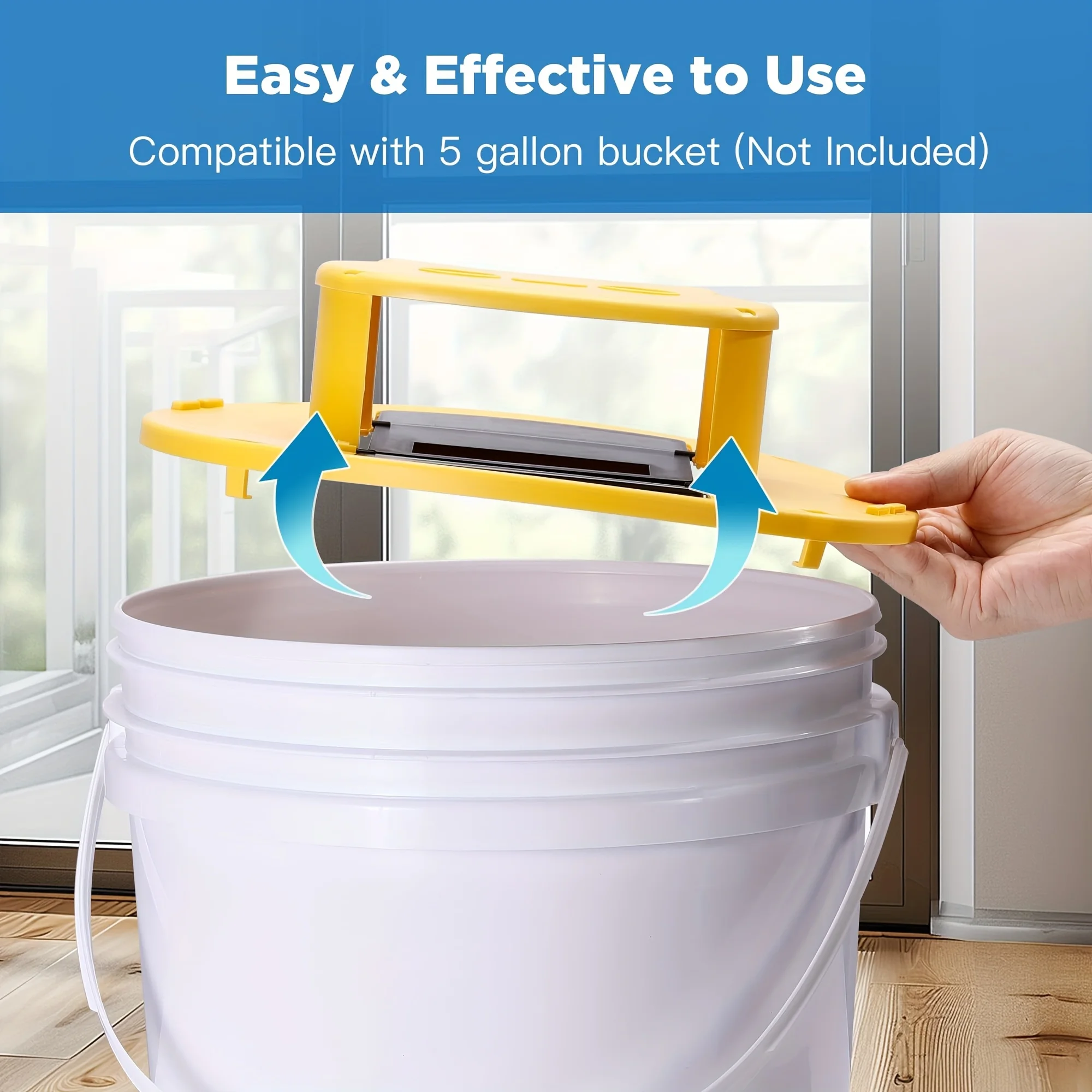 Presa de Ratones para Cubeta con Cierre, Herramienta Fácil de Usar para Interior y Exterior, Características: Entrada de Escaleras Doble Actualizada, Reutilizable para Cubetas de 5 Galones, Ideal para Hogares, Coopas de Pollos, Jardines, Granjas, Fincas — imagen 4