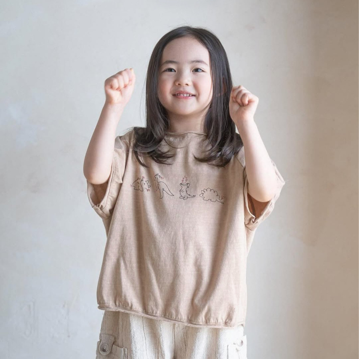 Kids' Short Sleeve T-Shirt, Boy/Girl, Small Dinosaur Print — image 6