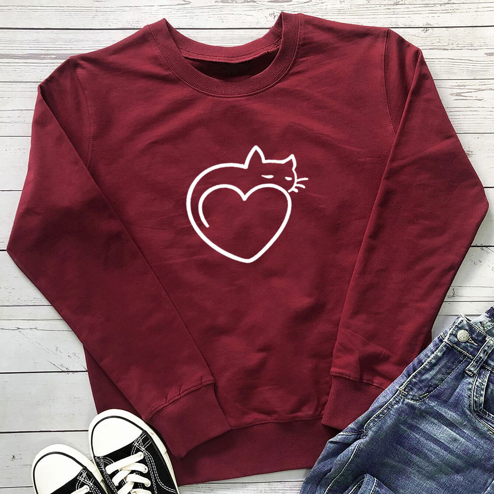 Love Cat Printed Hoodie — image 8