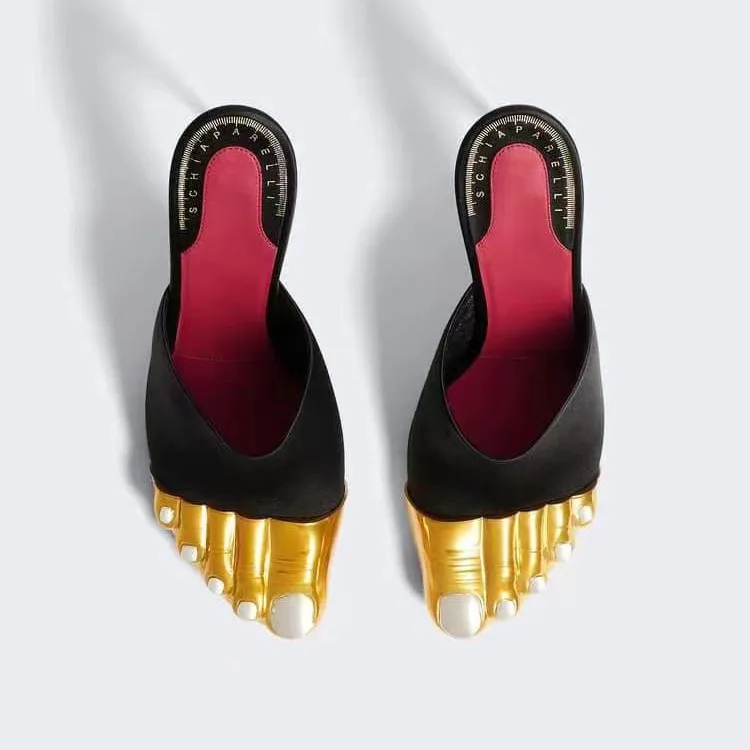 Sandalias Mujer de Media Punta con Material Mezclado, Altas y Versátiles para Uso Exterior — imagen 5