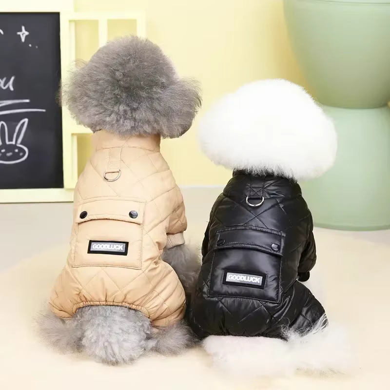 Ropa para perros: prendas de algodón acolchado impermeables para nieve, otoño e invierno — imagen 2