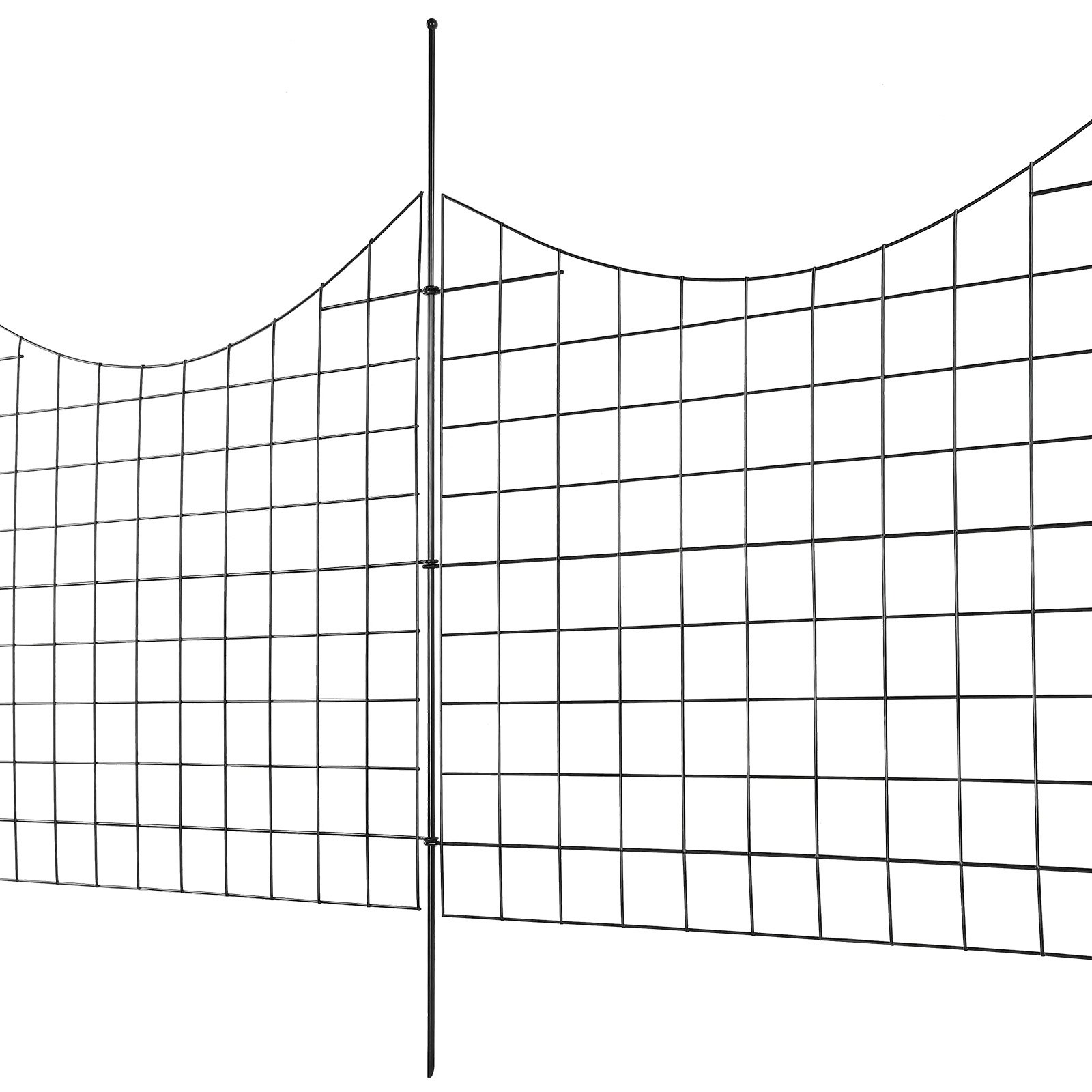 Valla de Jardín, 36.6" x 29.5" Barrera para Animales con Espinas Subterráneas, Decorativa y Resistente al Perro, 2.5 pulgadas de separación entre espigones, 5 unidades — imagen 5