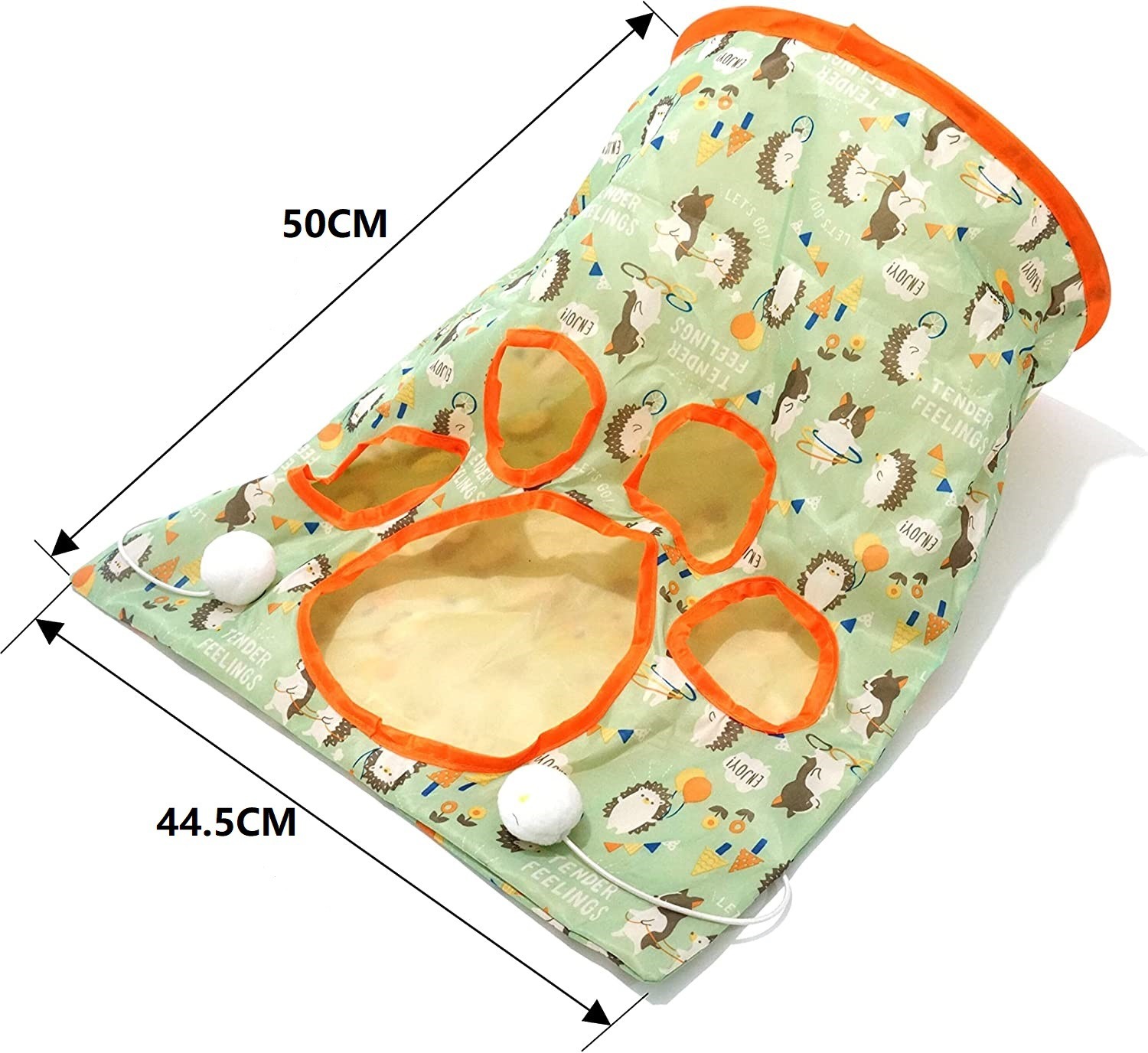 New Cat Drill Bag Cat Tunnel Earth Rolling Dragon With Noise Paper Cat Drill Hole Cat Interactive Play Cat Toy — image 4