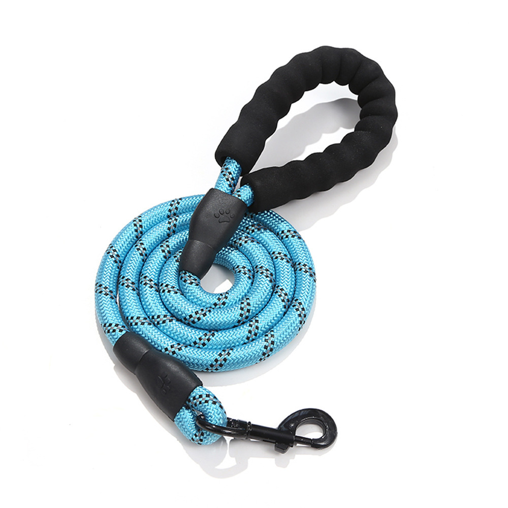 Pet Reflective Dog Leash Multi-color Round Rope Dog Chain Comfortable Handle Set — image 5