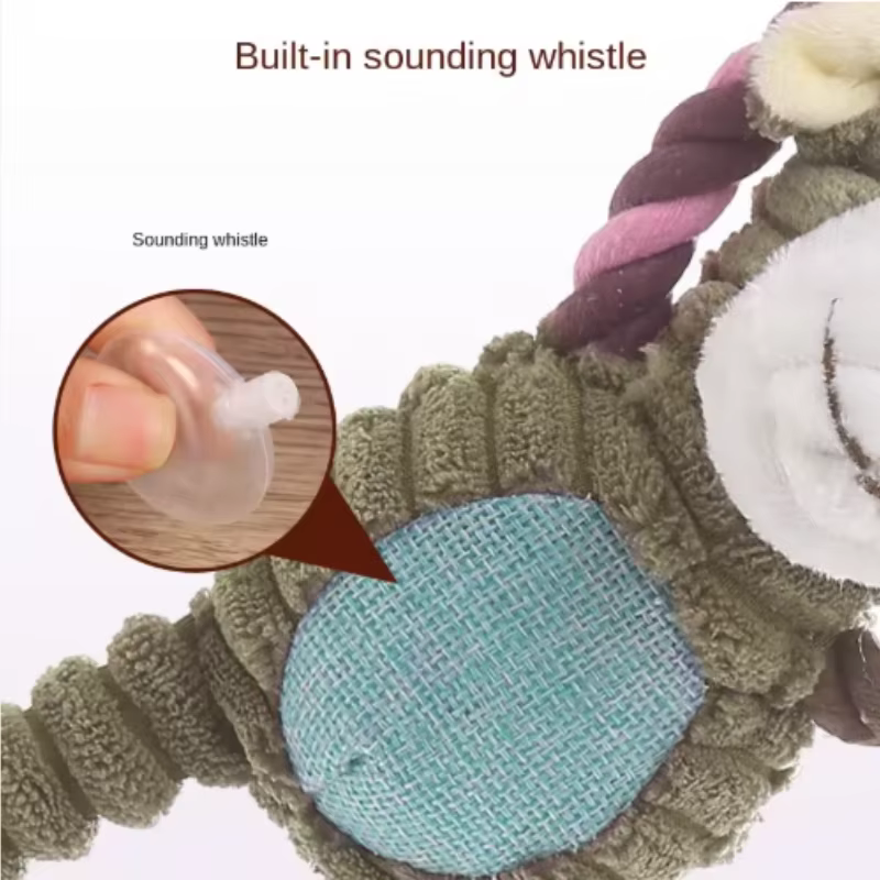 Juguetes de Plush para Perros y Gatos - Accesorios Interactivos para Interior - Juguetes Resistentes al Mordisqueo con Sonido — imagen 6