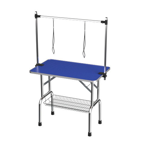 Mesa de Peinado para Mascotas Grandes con Brazos Ajustables y Grifos - 42 Pulgadas — imagen 5