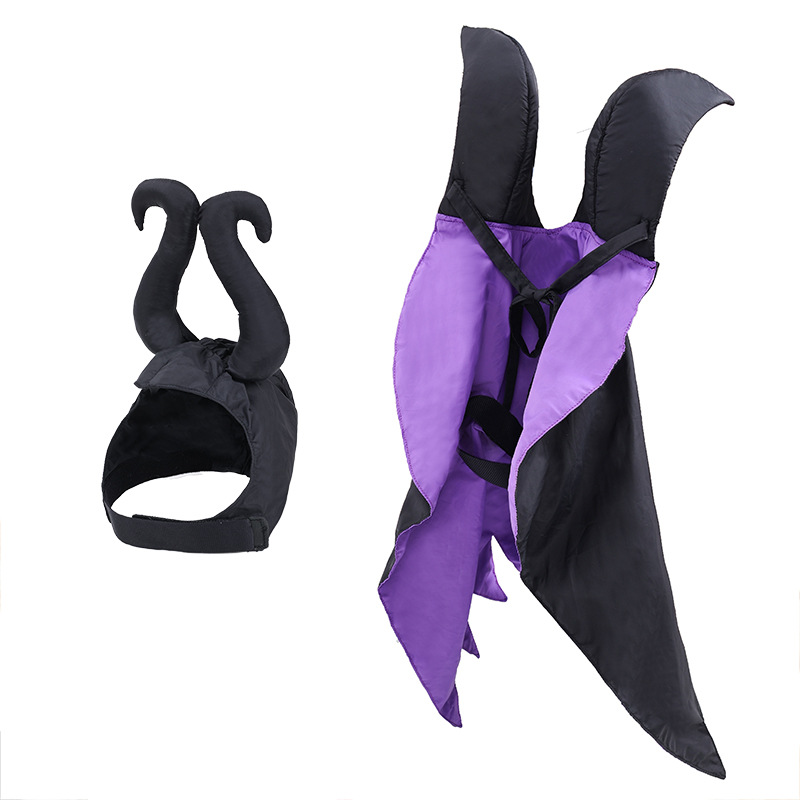 Halloween Dog Cloak with Hat Sleeping Curse Female Cloak Cat Hat Pet Clothing — image 5