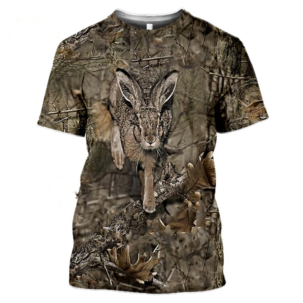 Outdoor Jungle Camouflage Animal Mesh T Shirt — image 5