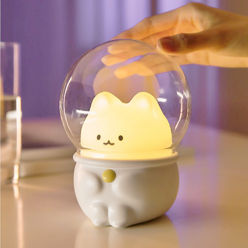 Cute Pet Night Light USB Charging Mini Home Colorful Children's Light Bedroom Cute Cat And Rabbit Atmosphere Light — image 2