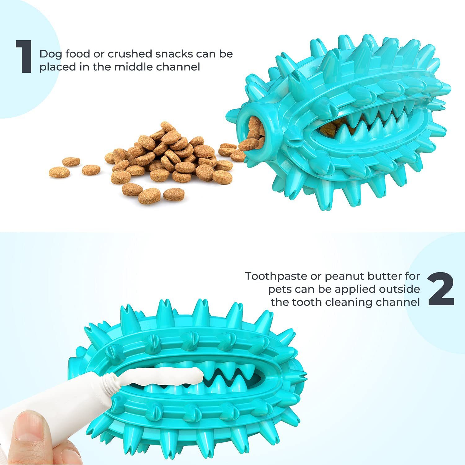 Pelota de mordisqueo para perros con succión y cuerda de tirar con fugas — imagen 2