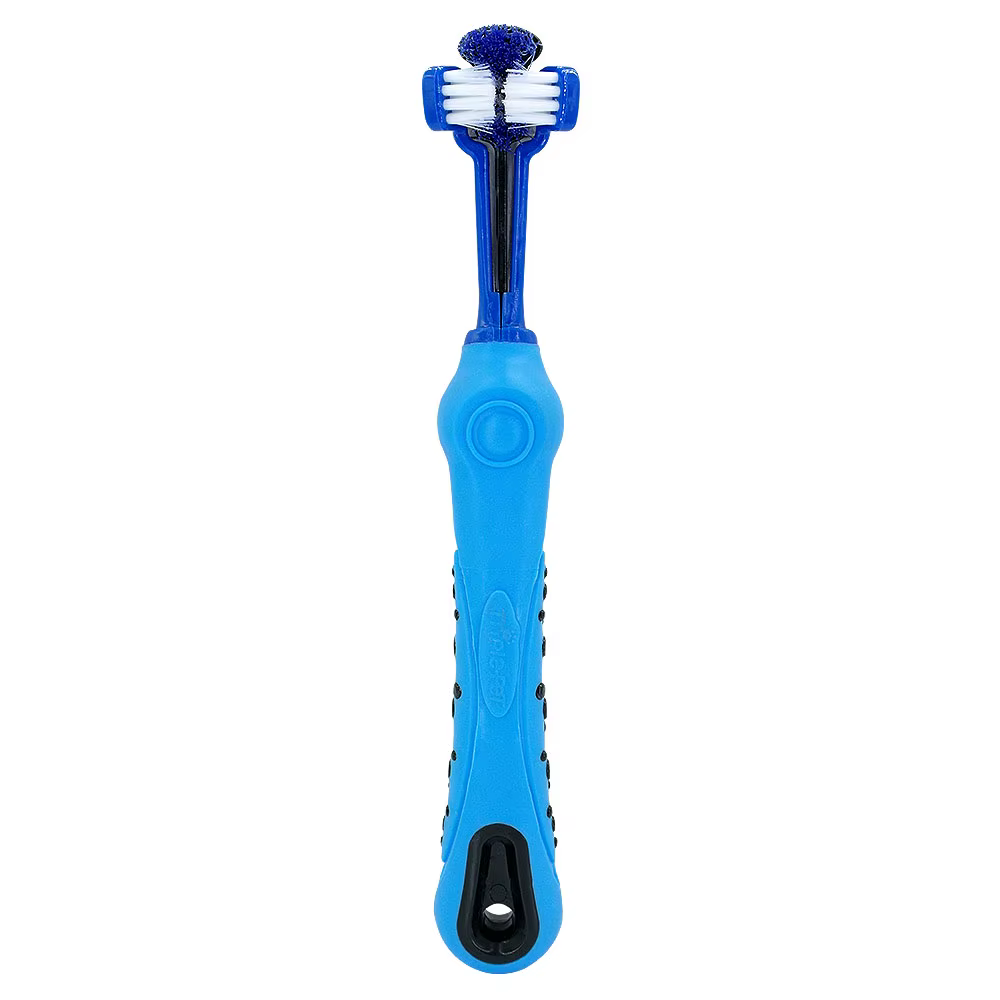 Dog Toothbrush Soft Pet Cat Toothbrush withThree Sided Dogs Rubber Tooth Brush Bad Breath Tartar Teeth Tool Pet Accessories — image 8