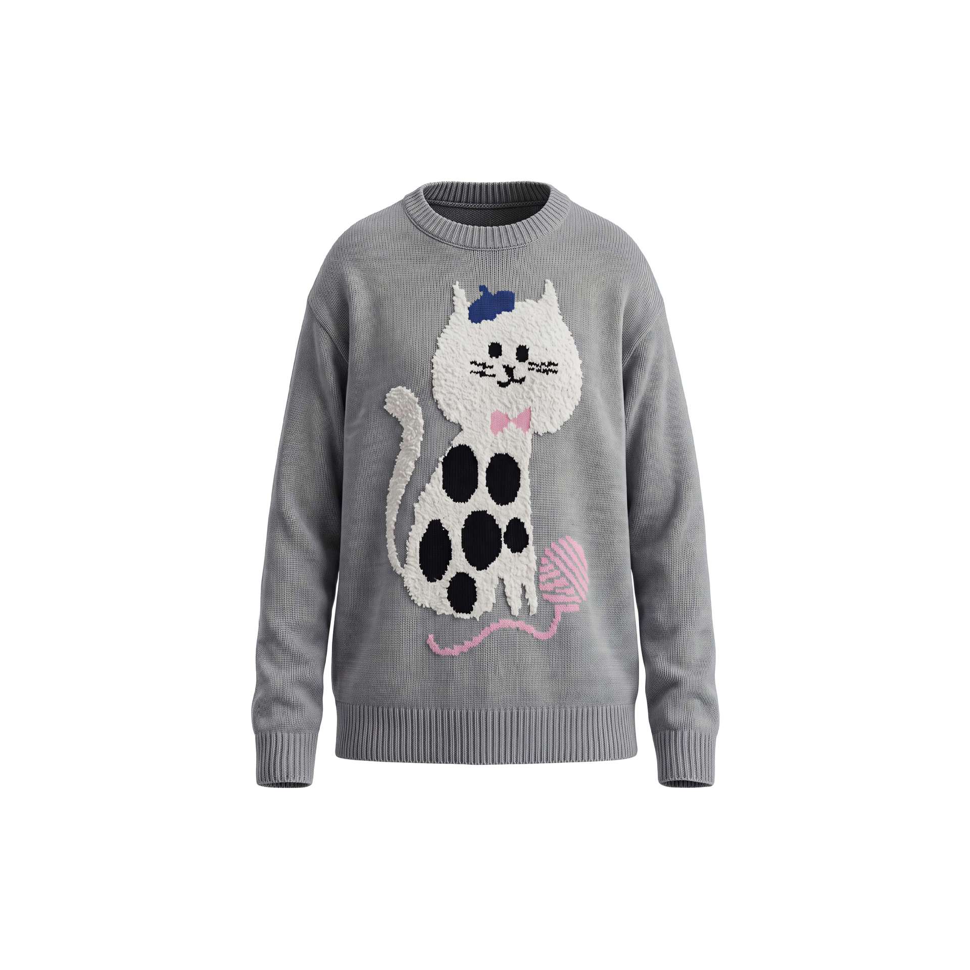 3D cat pattern sweater — image 4