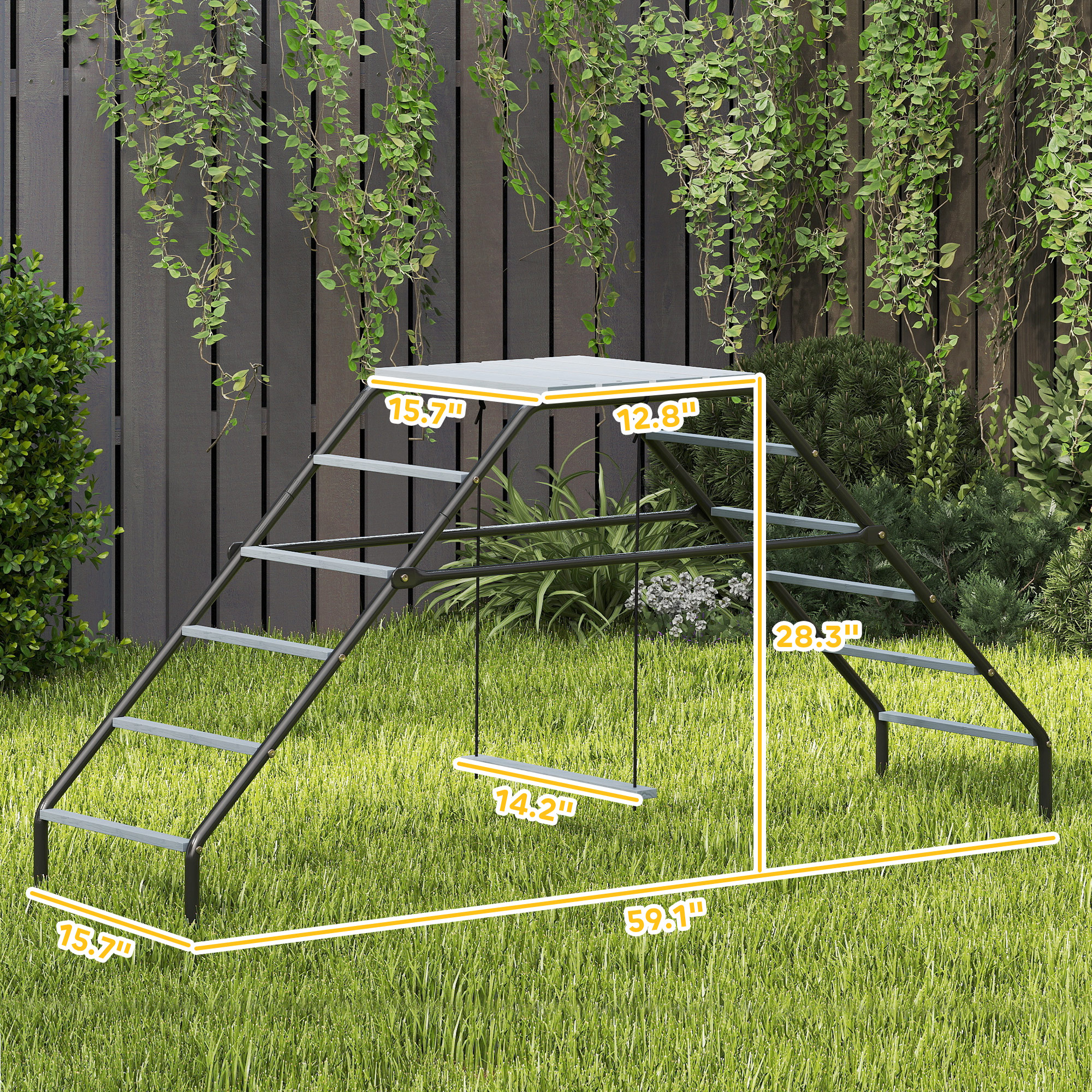Perchas para Gallineros con Suelo Móvil y Ajuste de Balance, 10 Barras de Descanso, para Jardín o Granja — imagen 7