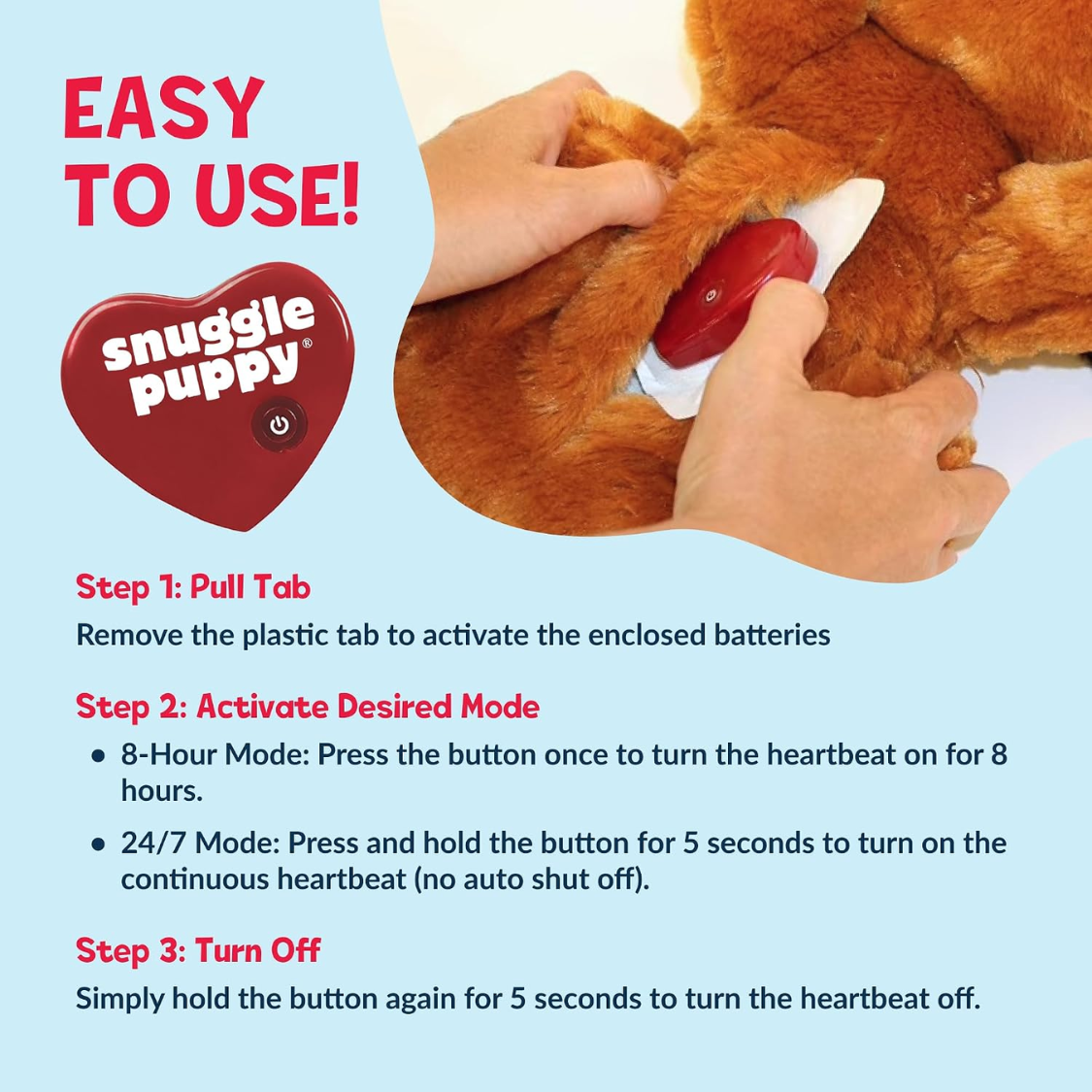 Peluche de Ritmo Cardíaco para Perros, Sentido Real de Latigazo Cardíaco, Ayuda al Sueño y Consuelo para Cámaras de Compra y Entrenamiento en Casa con Paquete de Calor, Diseño Plush Crema Suave — imagen 4