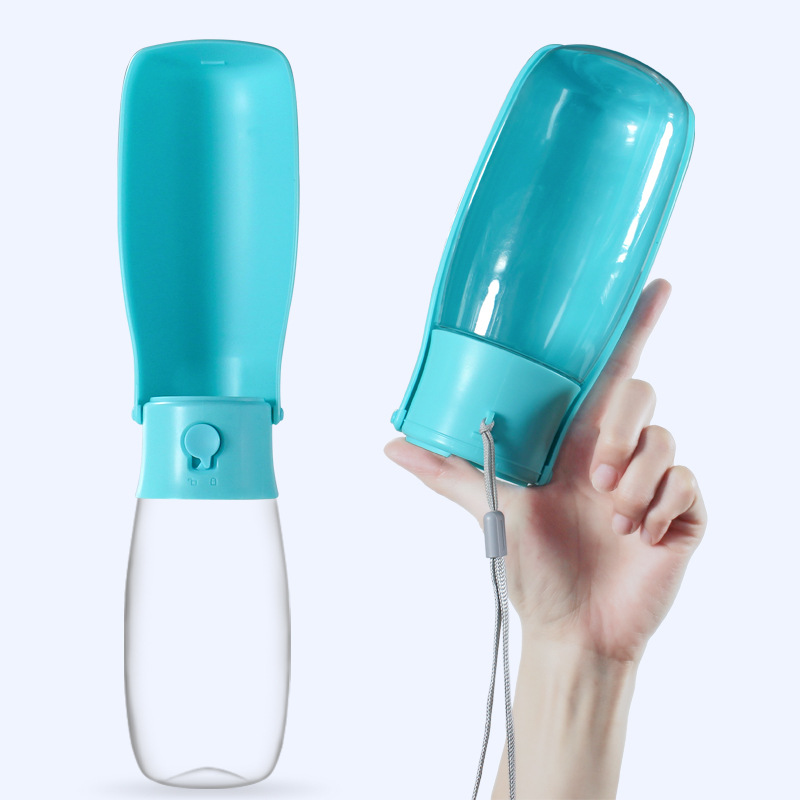 550ML Large Capacity Dog Water Bottle Outdoor Supplies Outdoor Cat Feeding Water Dispenser Portable Pet Folding Water Cup — image 2