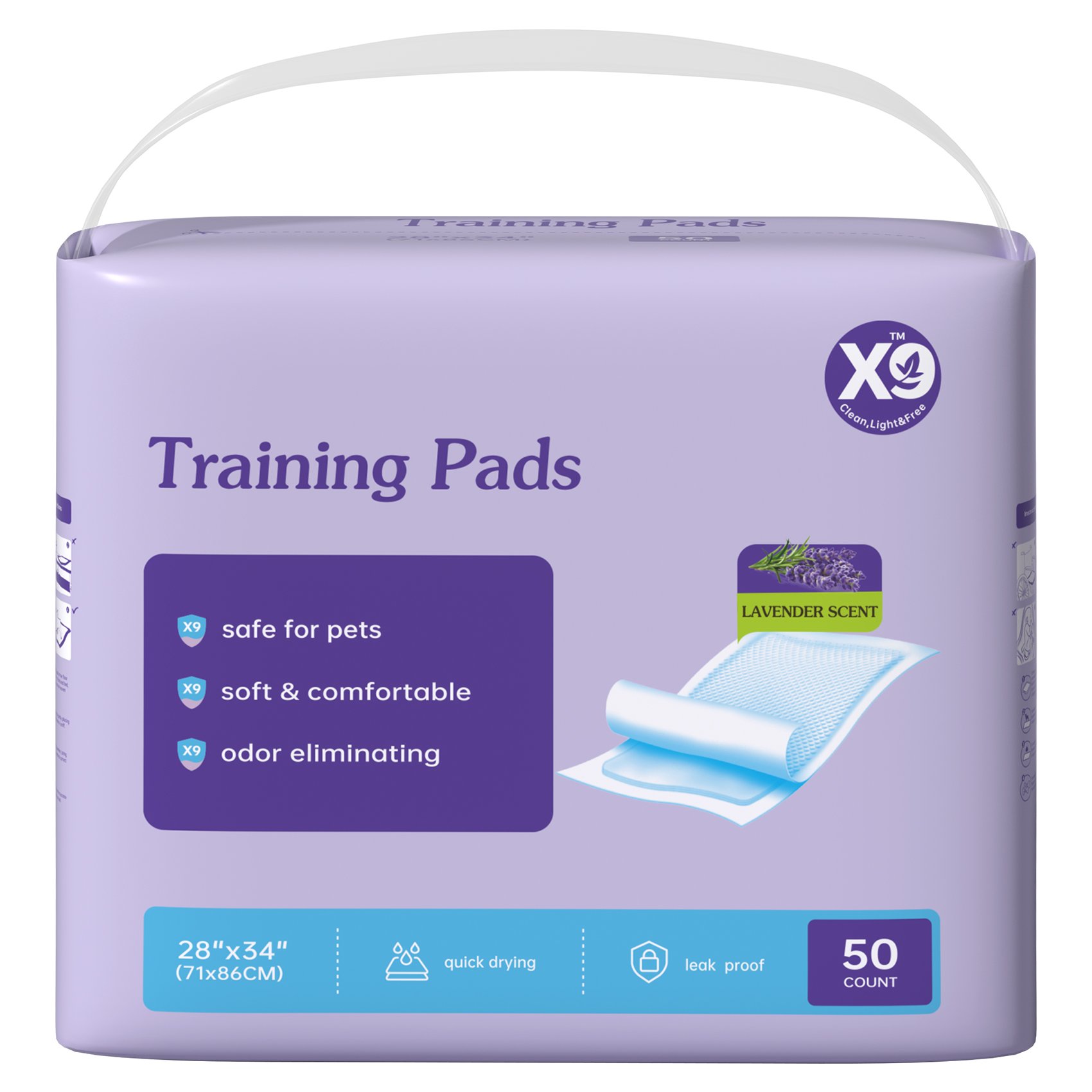 Pizas de Entrenamiento para Mascotas con Olor a Lavanda, No Reutilizables — imagen 3