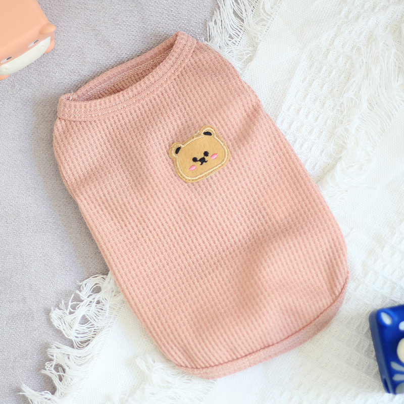 Thin Sleeveless Vest Small Dog Teddy Pomeranian Bears Pet Cat Dog Clothes — image 6