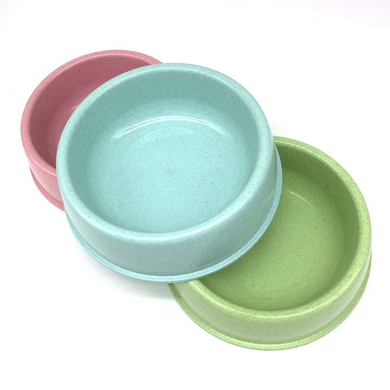 Pet Dog Food Bowl Cat Water Feeding Bowl Durable Thicken Plastic Wheat Stalk Feeder Bowls for Small Medium Dogs Puppy Products — image 1