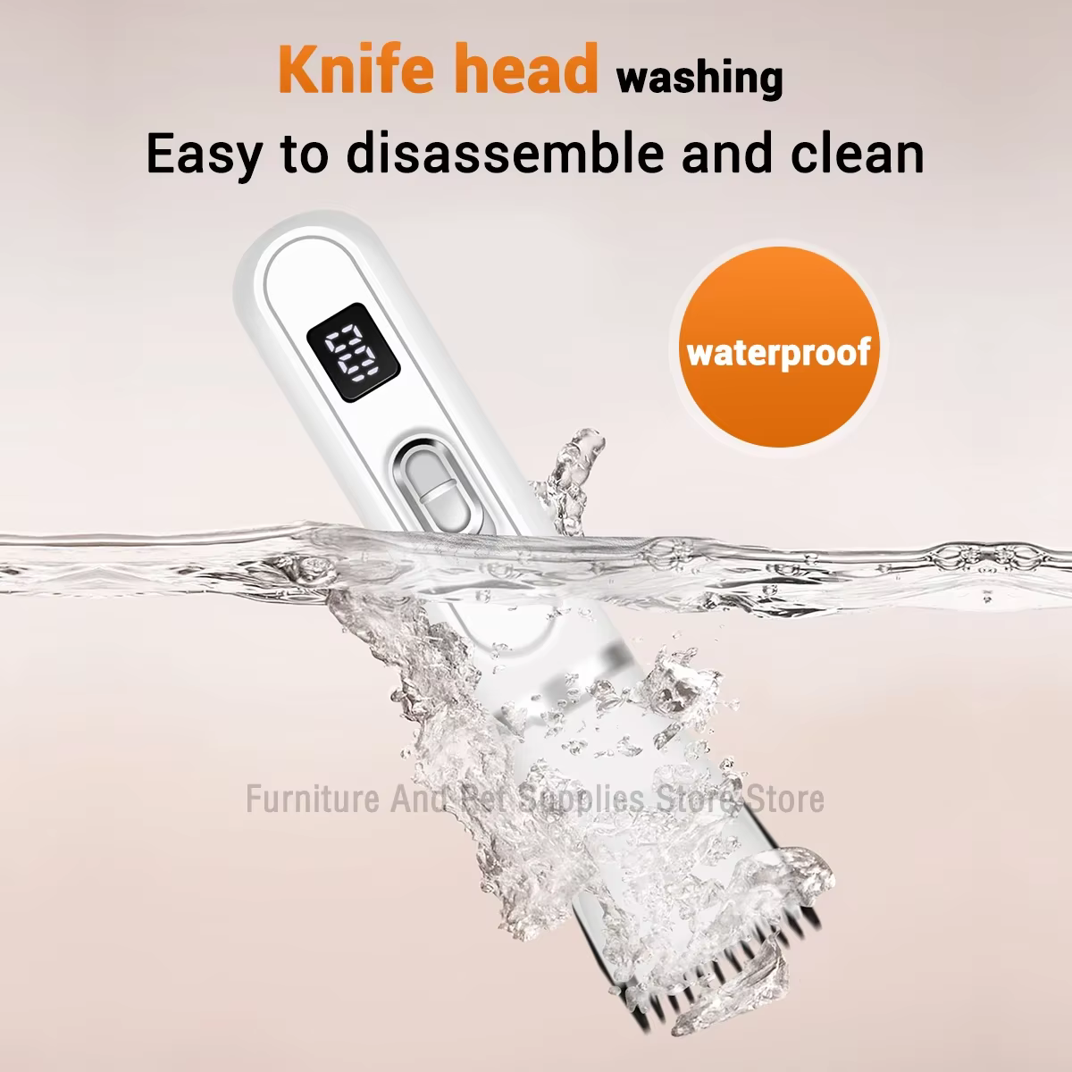 4-In-1 Pet Grooming And Care Set 4Different Blades Pet Hair Shaver Low Noise Pet Clippers Rechargeable Cordless Safe Dog Trimmer — image 6