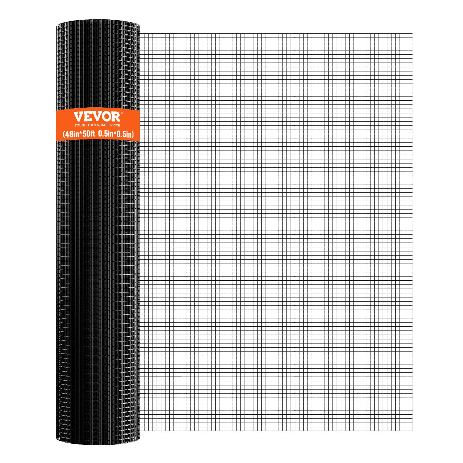Hardware Cloth, 48'' X 50' Galvanized Wire Mesh Roll, 19 Gauge Chicken Wire Fence Roll, Vinyl Coating Metal Wire Mesh For Chicken Coop Barrier, Rabbit Snake Fences, Poultry Enclosures — imagen 1