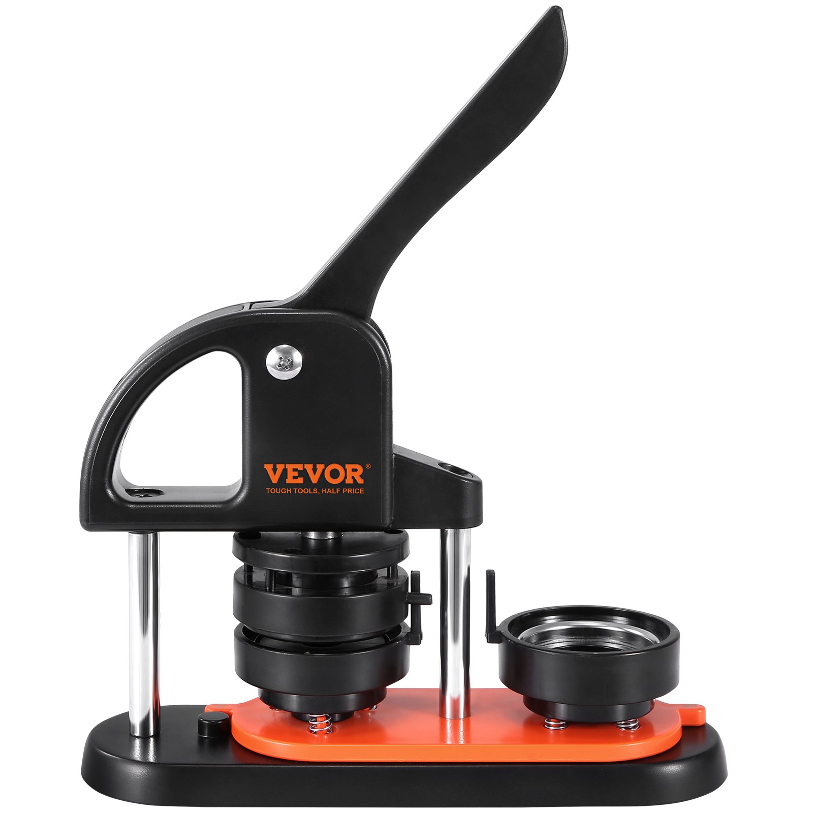Máquina para hacer botones VEVOR, 2,28 pulgadas 58 mm con 100 piezas de partes de botón, mango ergonómico en forma de arco, kit de prensa de botones con Panda Magic Book, para manualidades infantiles regalos y Navidad — imagen 3