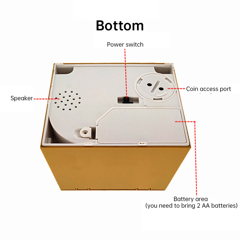 Automated Plastic Coin Bank in Panda/Cat Shape - Electronic Deposit, Savings for Kids, Great Gift — image 11