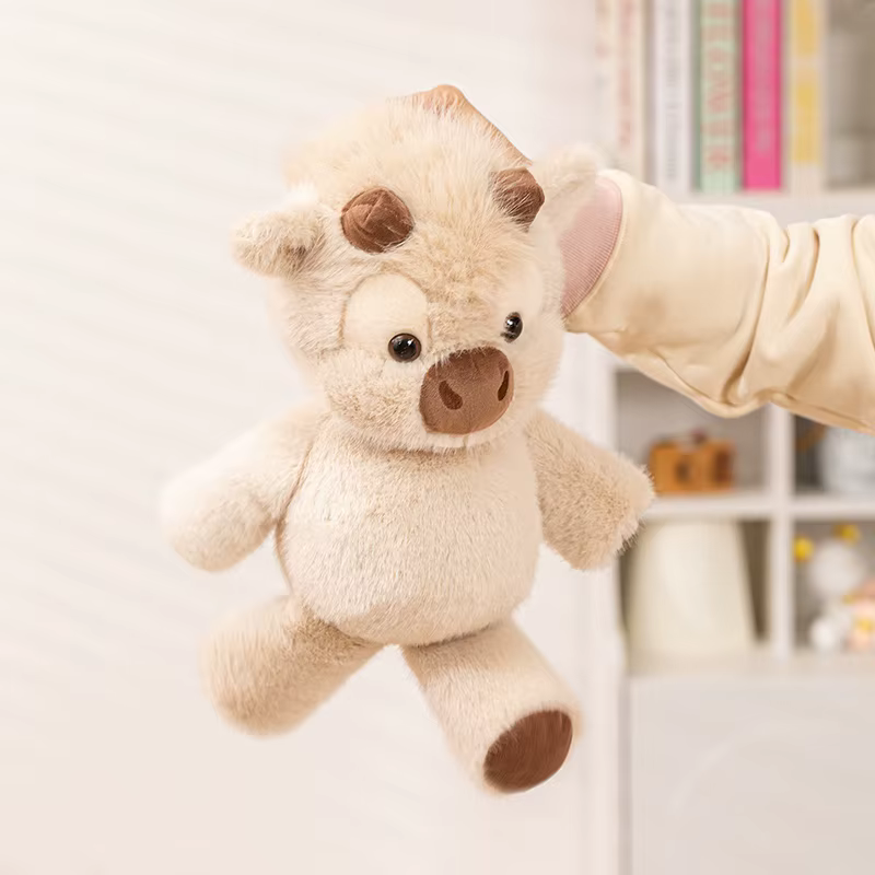 Adorable Highland Cattle Plush Toy 45cm - Huggable Running Cow Stuffed Animal Made with Premium Soft Fabric, Soothing Companion — image 6