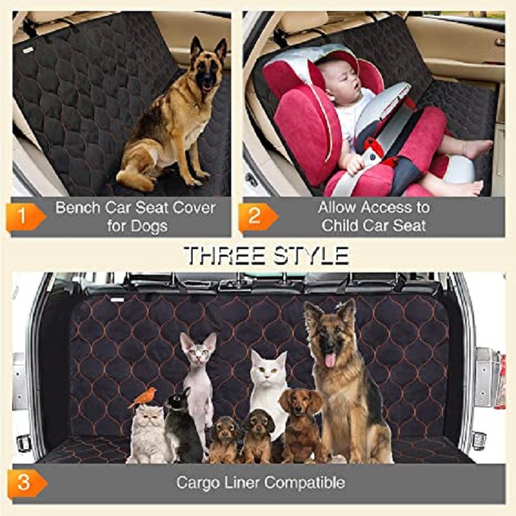 Cushion de Asiento para Mascotas Nuevo - Soporte para Perros en el Asiento Trasero — imagen 4