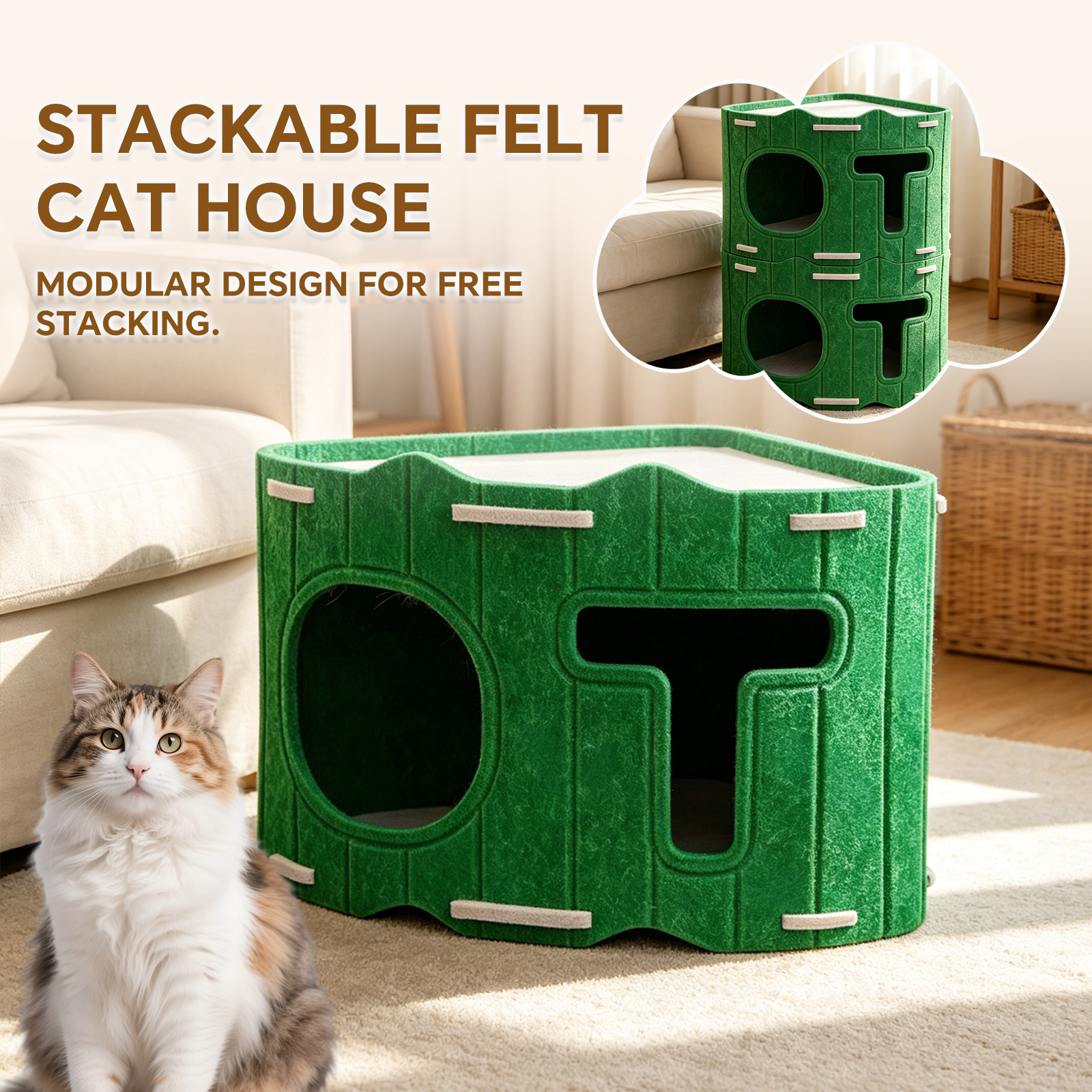 Solo Recogida en Tienda - Cama para Gatos Multidisco Establecible — imagen 5