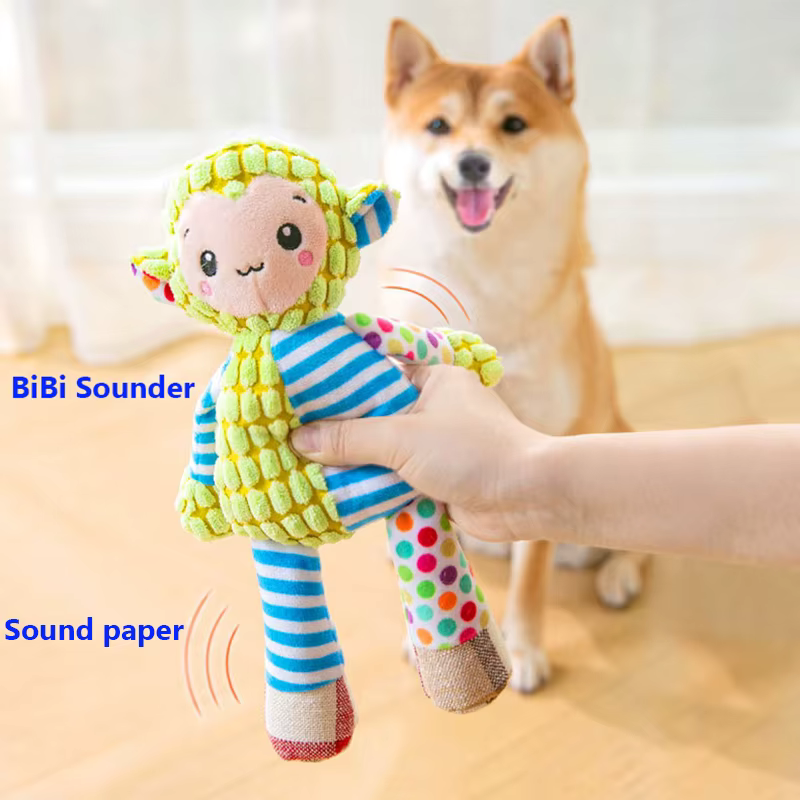 Juguete de Plush para Mascotas Gato Perro Rompecabezas Interactivo Sonoro Corte Resista Animales Adorables Juguetes para Mascotas — imagen 2