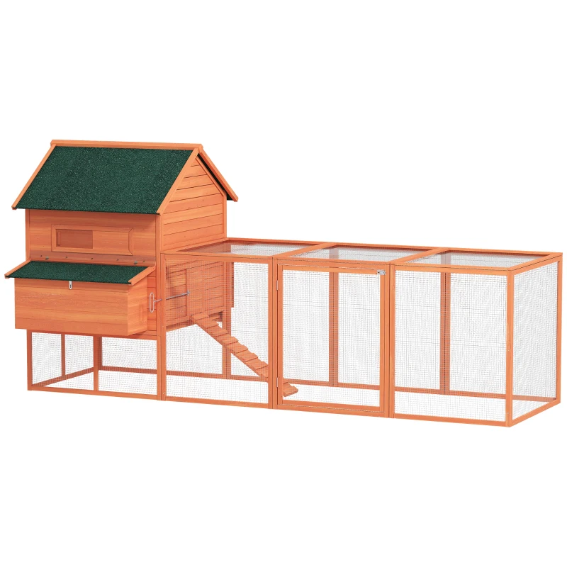 Spacious Goose House, Duck Coop, Wooden Chicken Coop, Pet House with Two Sliding Windows — image 3