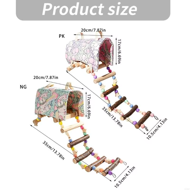 Bird Cage Tent Nest With Ladder And Rest Area, Hanging Shelter For Budgies And Lovebirds, Constructed Of Fabric And Simple To — image 4