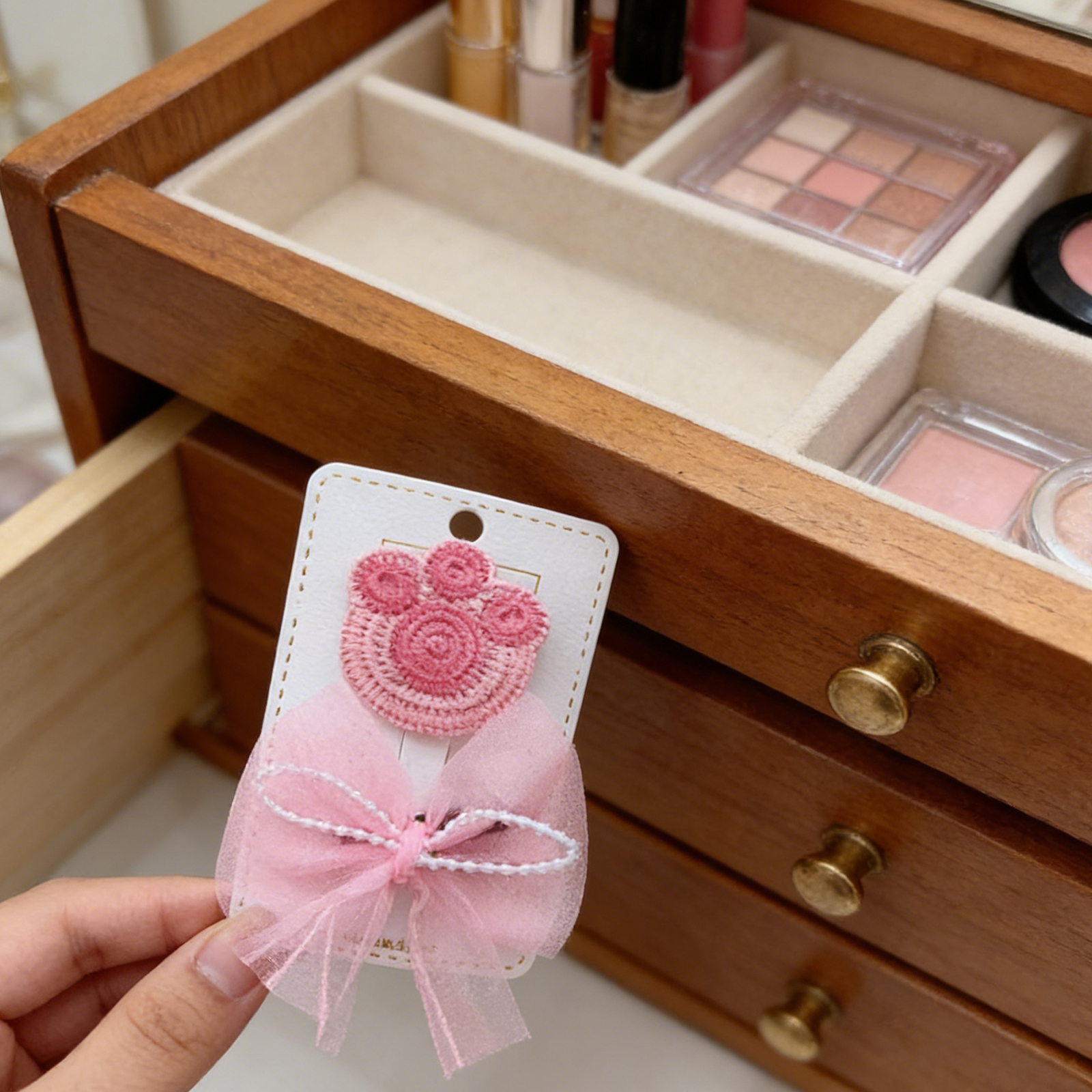 Conjunto de Broches para Pelo de Mascotas - Rosa 9627 — imagen 1