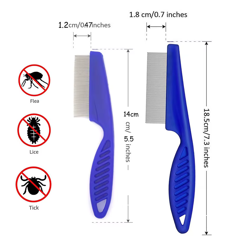 Rabbit Grooming Brush Small Pet Hair Remover Flea Comb Shampoo Bath Brush for Hamster Guinea Pig Rabbit Accessories — image 2