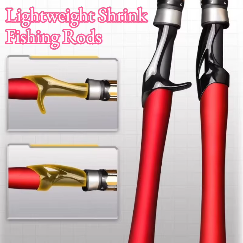 Cañas de Pesca Outdoor Livianas, Contraíbles, Portátiles, Duraderas, Resistente al Desgaste, Escalables, de Alto Carbono, Accesorios de Pesca — imagen 1
