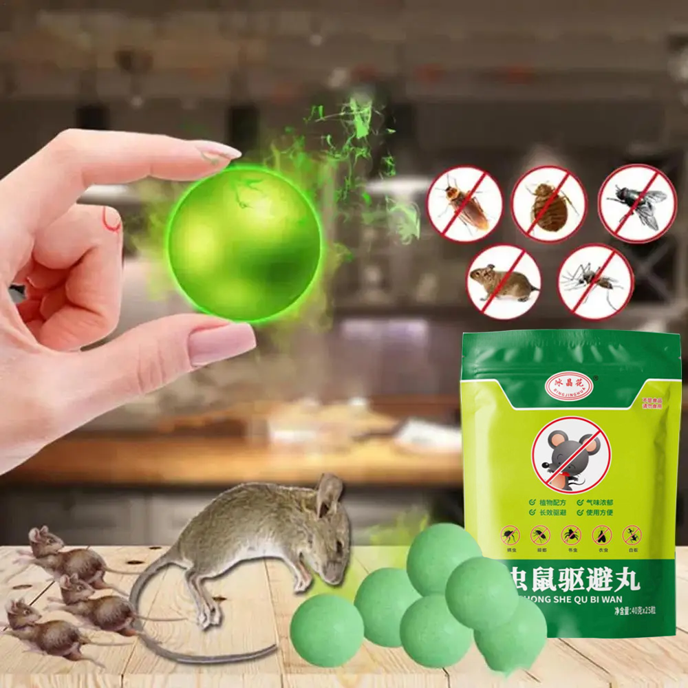10 Pcs Peppermint Mice Repel Mouse Repeller Balls Mint Mice Repeller Fly Control Pouches for Outdoor Mouse Rats Squirrel — image 1