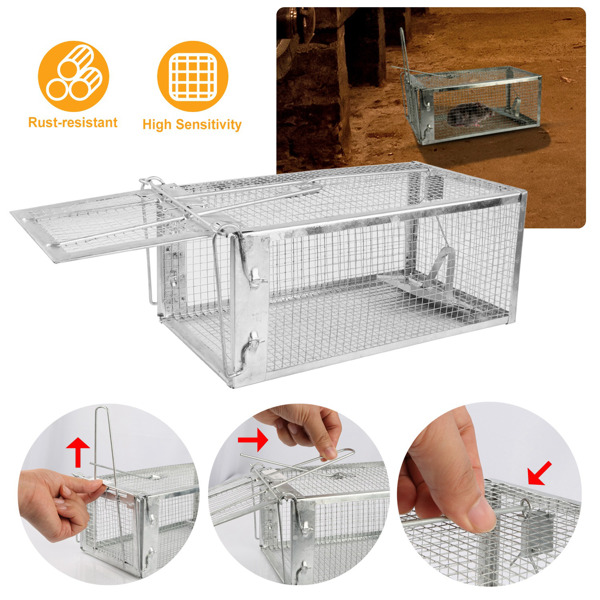 Mouse Trap, Galvanized Iron Mouse Control Bait Catcher — image 6