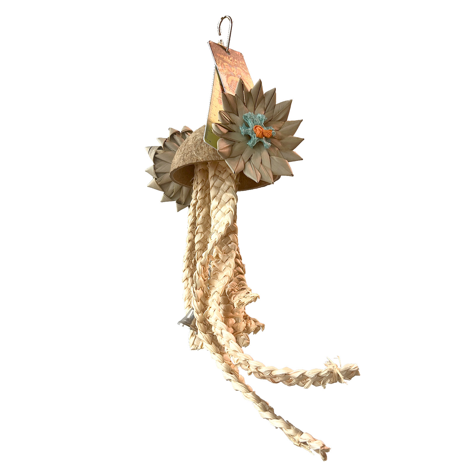 Parakeet Toys, Adventure Series - Jellyfish Sea Monster Shaped Handmade Parrot Bird Toy Set — image 1