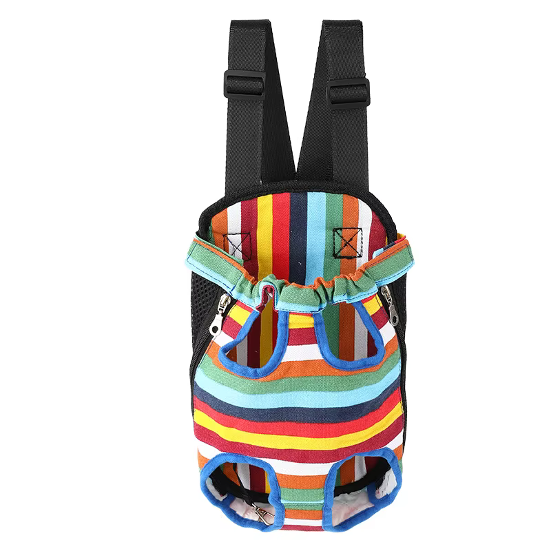 Mochila Transportadora para Mascotas para Gatos y Perros Pequeños, Bolsa de Viaje Portátil de Pecho con Respiración, Transportador de Doble Hombro — imagen 5