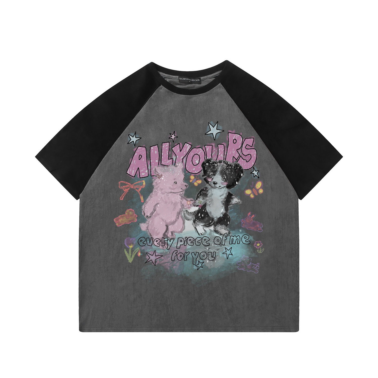 Camiseta de manga corta con diseño de oso pequeño — imagen 9