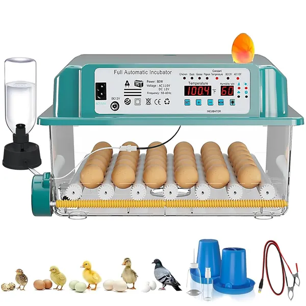 36 Eggs Incubators For Hatching Eggs, Egg Incubator With 4 Automatic Incubate Mode, Chicken Incubator With Automatic Egg Turning Humidity Monitoring, Poultry Egg Incubator With Egg Candle — image 5
