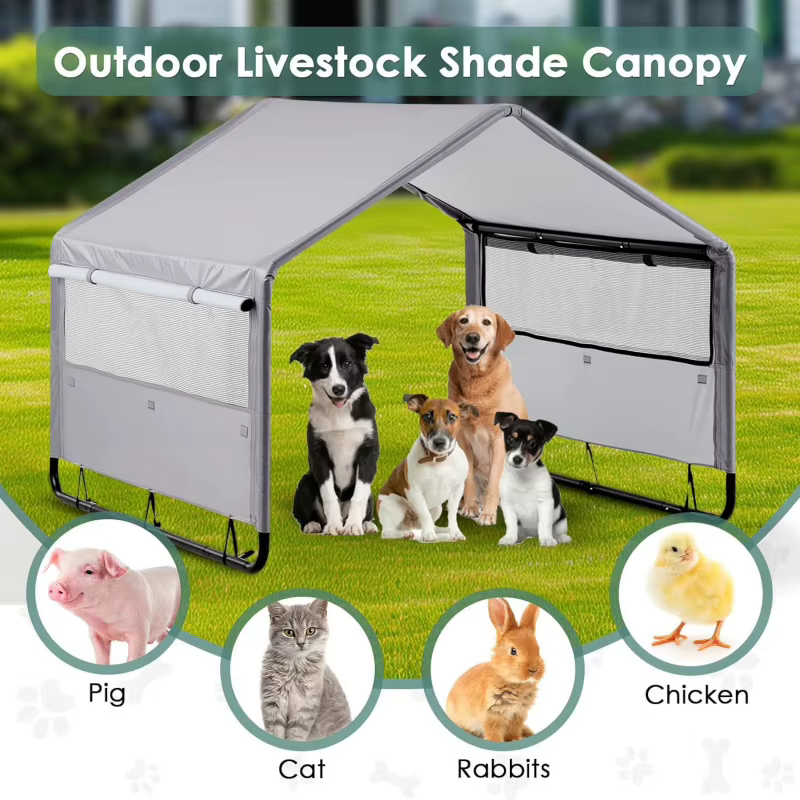 Tenda para Perros al Aire Libre con Ventana y Protección Solar Resistente al Agua — imagen 5
