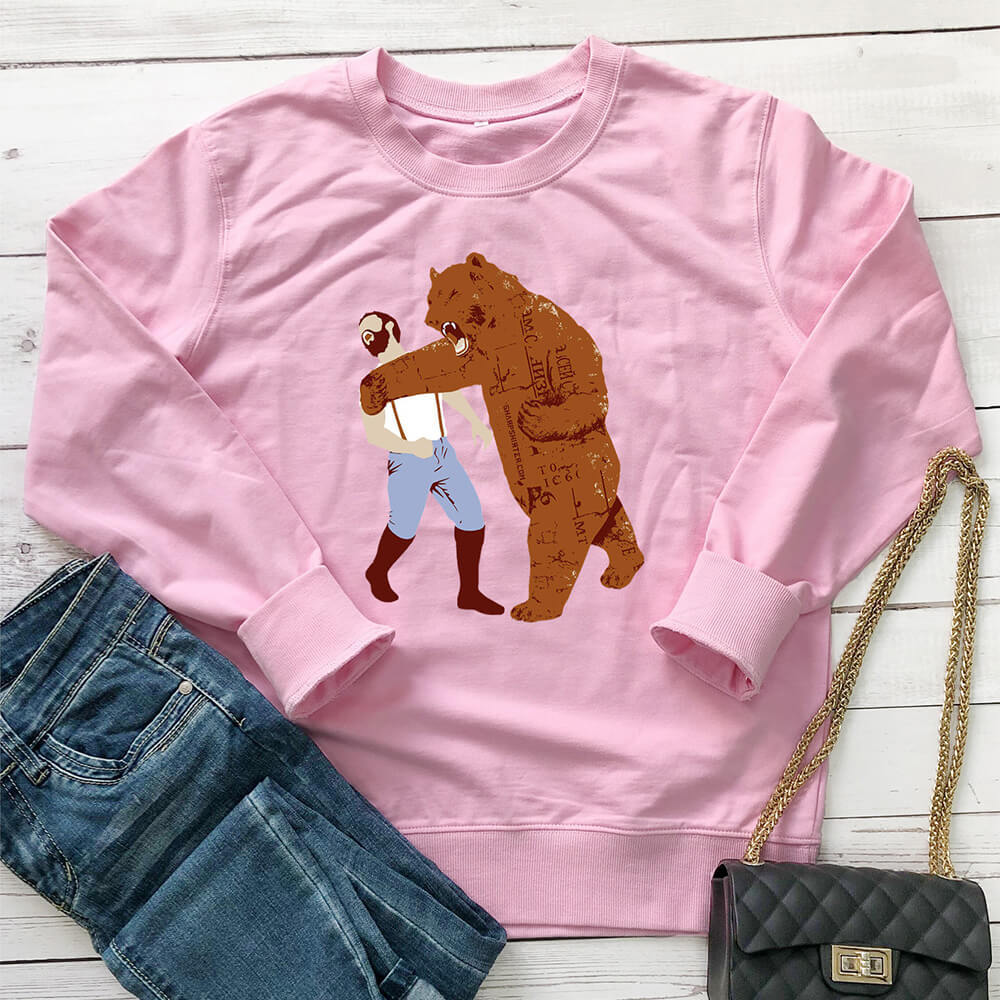 Boxing Bear Printed Hoodie — image 7