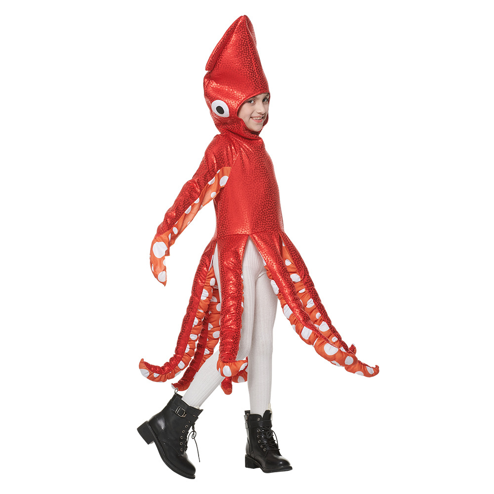 New Halloween children's costumes sea creatures cute squid one piece school party funny costumes — image 2